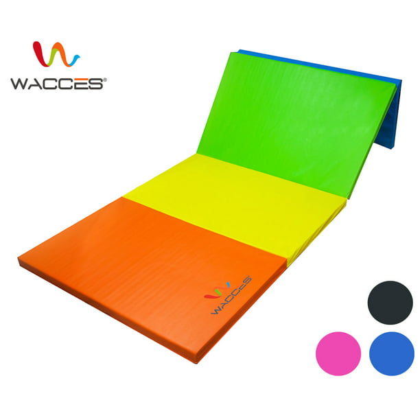 DOIT 4x6x2 Thick Folding Gymnastics Fitness Exercise Mat with Handles Home for Kids Tumbling Traning Fitness Panel Gym Pad Multiple Color Choice No-Slip